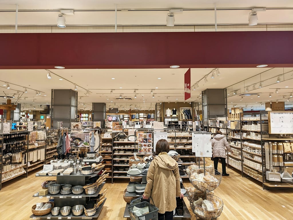 Interior of a retail store where a slip and fall accident may occur